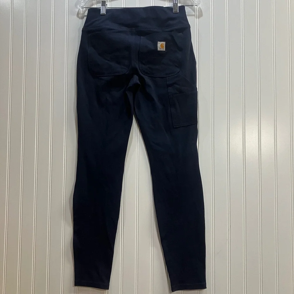 Carhartt Force Utility Leggings Navy Womens XS Fitted Work Pants Gorpcore EUC - Picture 2 of 7